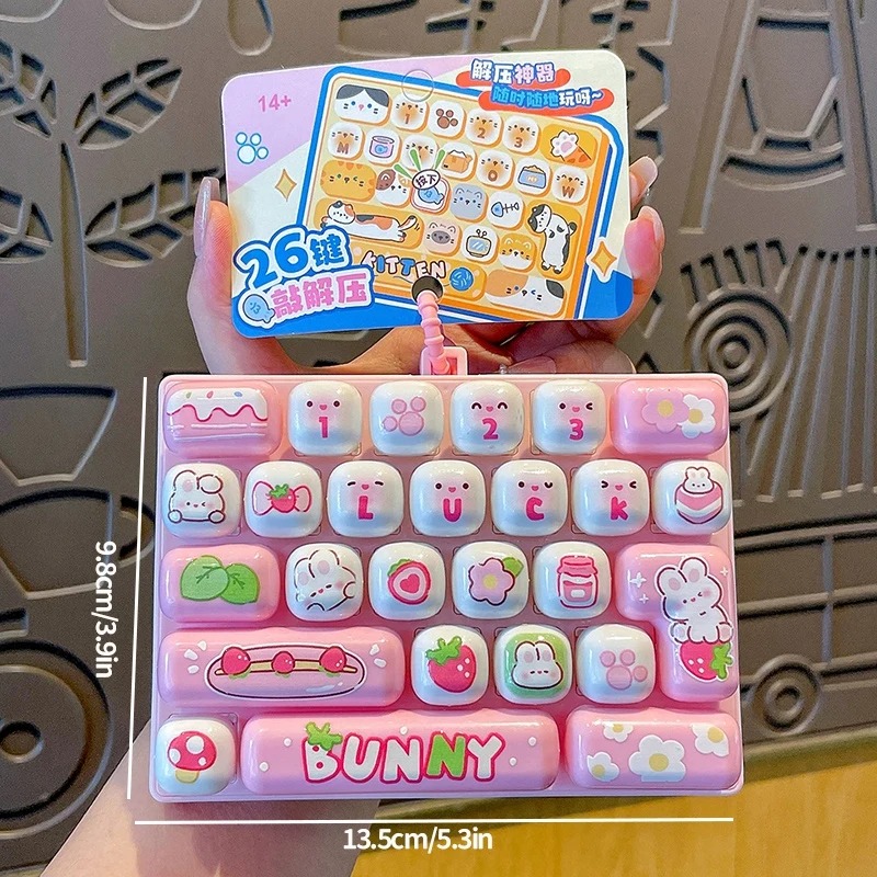 26-Grid Anti-Stress Keyboard K - đánh giá và giá Men Keychain Accessories