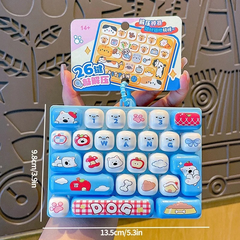 26-Grid Anti-Stress Keyboard K - đánh giá và giá Men Keychain Accessories