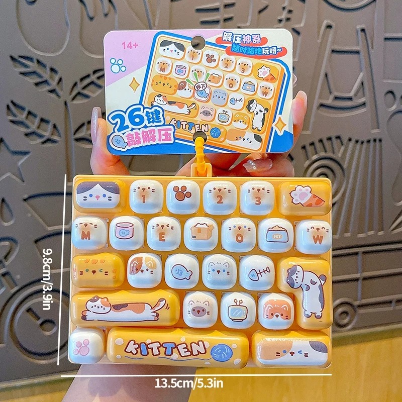 26-Grid Anti-Stress Keyboard K - đánh giá và giá Men Keychain Accessories