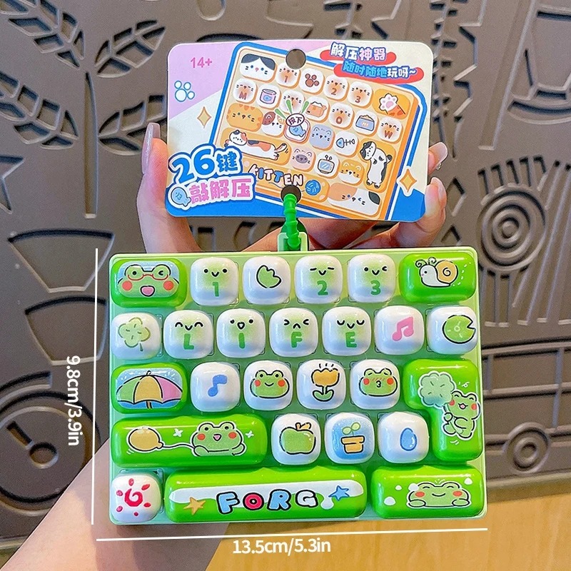 26-Grid Anti-Stress Keyboard K - đánh giá và giá Men Keychain Accessories