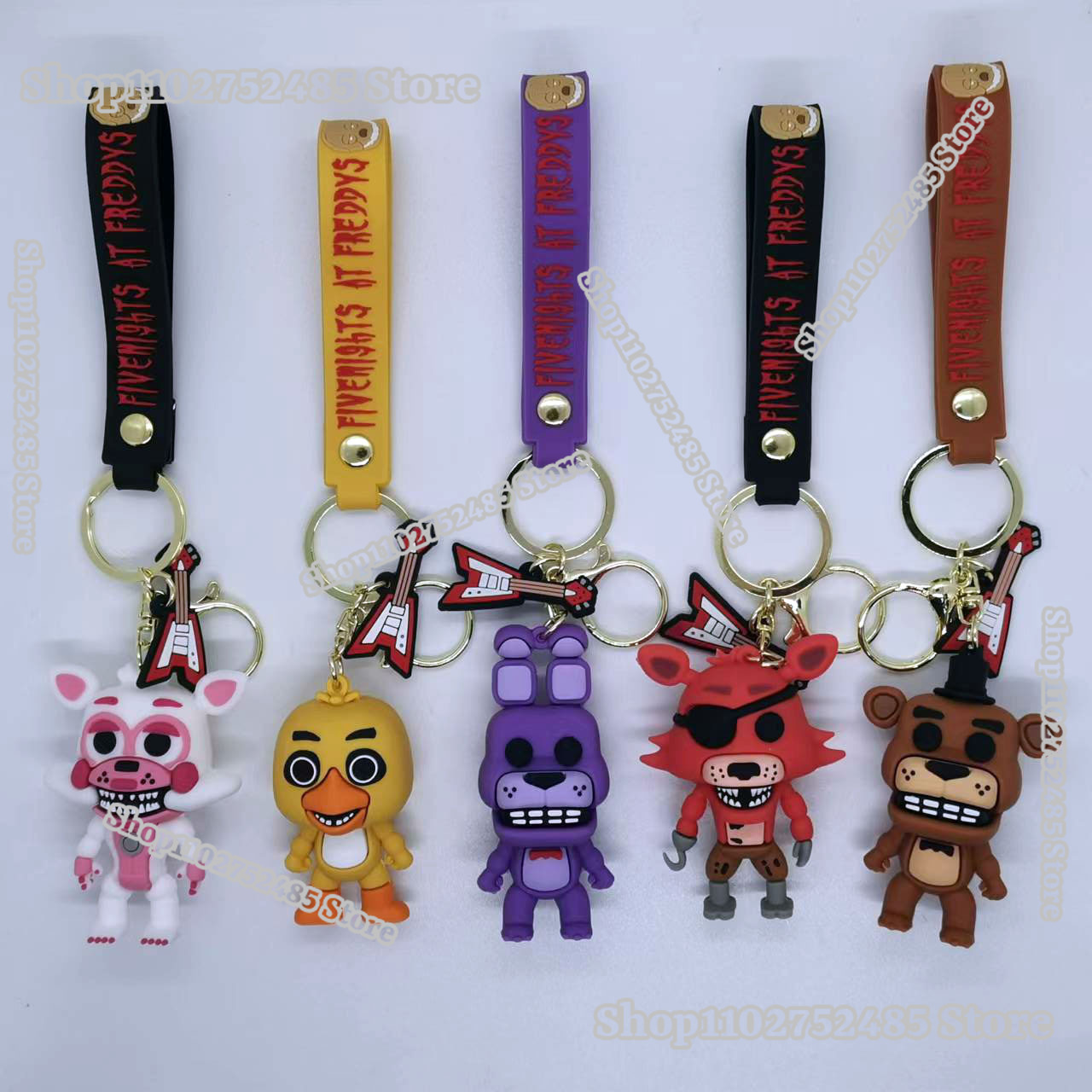 5pcs Cartoon Anime FNAF Figure - đánh giá và giá Men Accessories Jewellery
