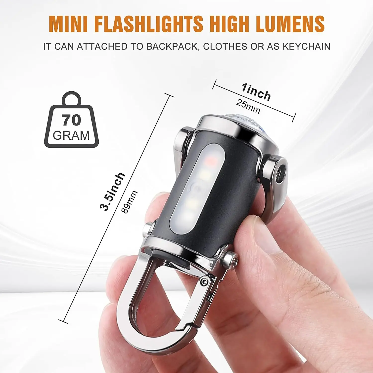 Mini Keychain Flashlight Recha - đánh giá và giá Men Keychain Accessories