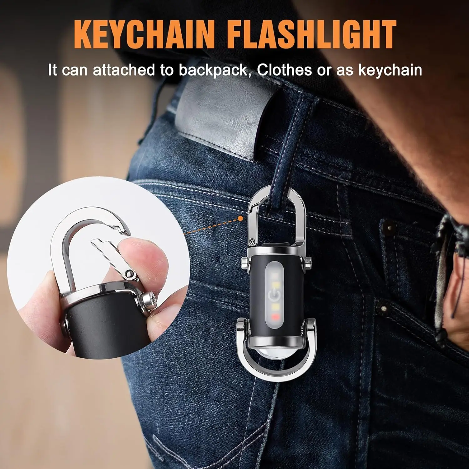 Mini Keychain Flashlight Recha - đánh giá và giá Men Keychain Accessories