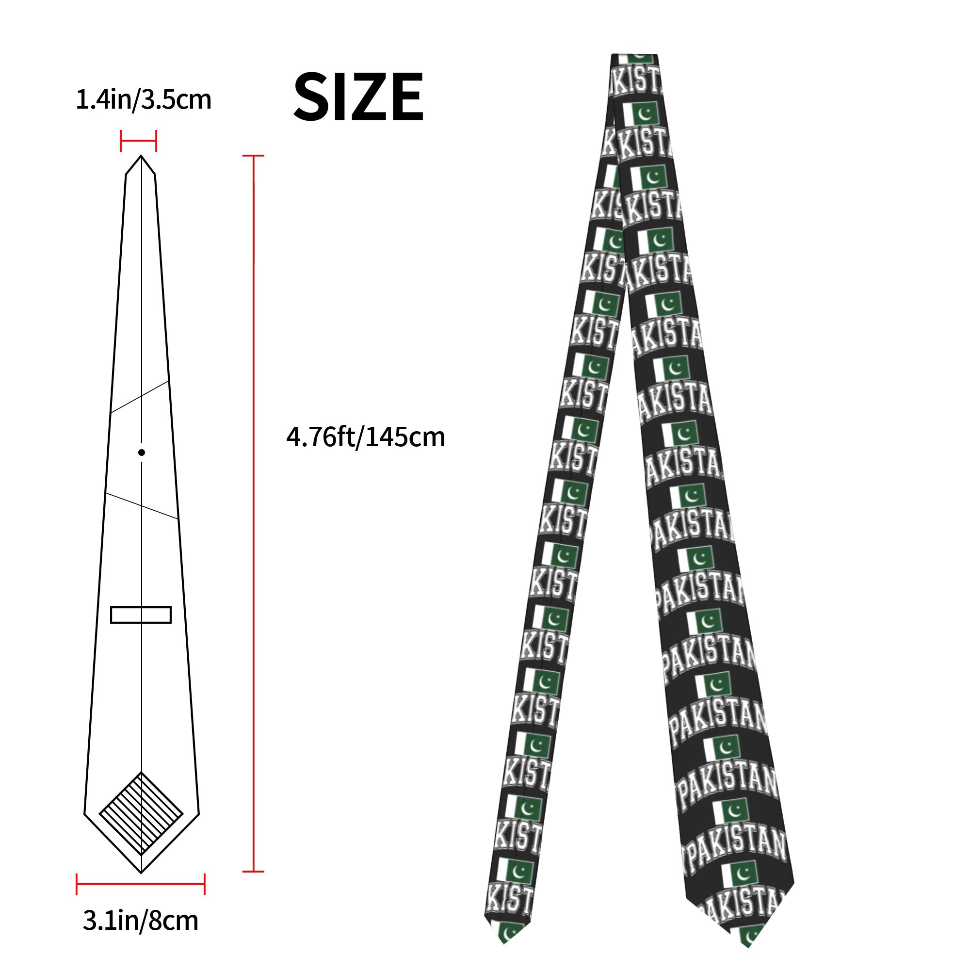 Pakistan Pakistani Flag Tie  L - đánh giá và giá Men Accessories Pakistan