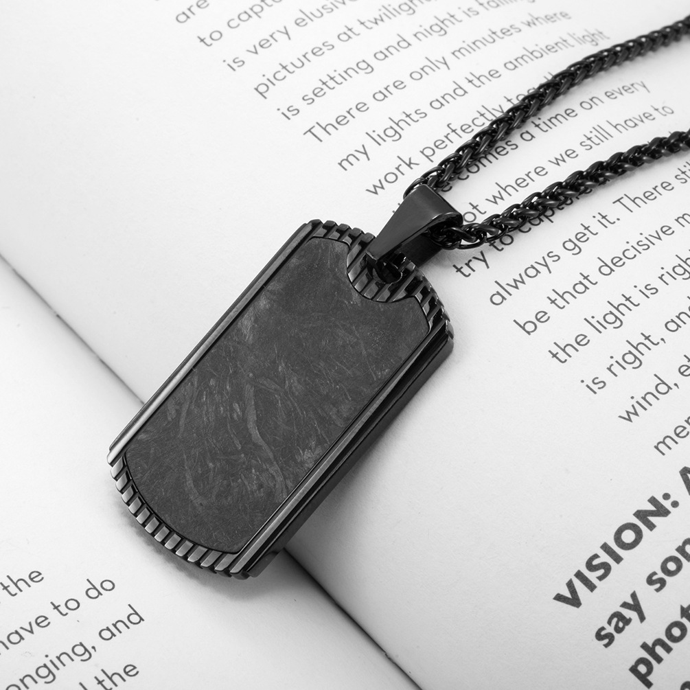 Sợi Carbon Mặt Dây Chuyền Thép - đánh giá và giá Men Accessories List